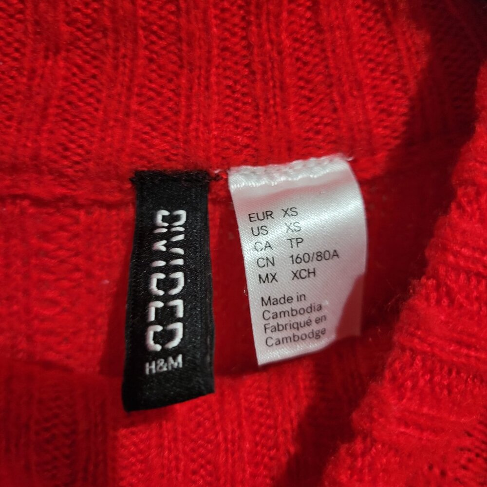 Divided H&M Red Pullover Sweater - Picture 4 of 6